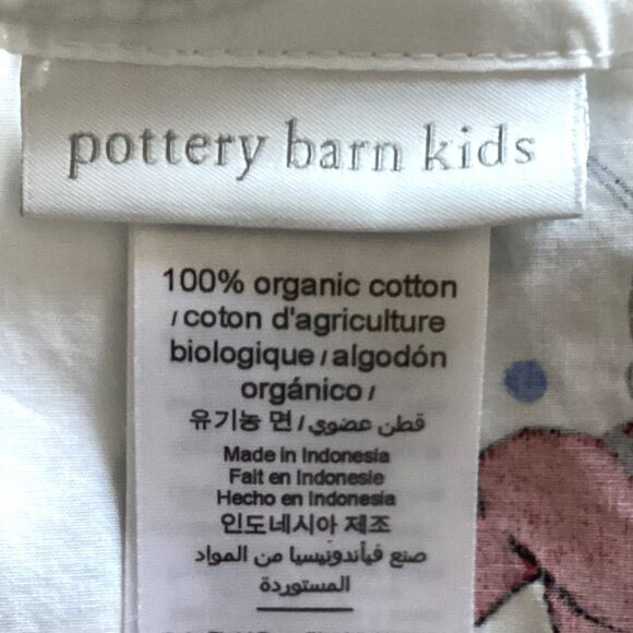 Pottery Barn Kids Superman Flat Sheet Organic Cotton Superhero's Bed Linens - Picture 4 of 4